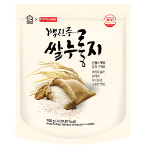 [한국라이스텍]백진주쌀 누룽지 700g(1개,2개묶음,1박스)