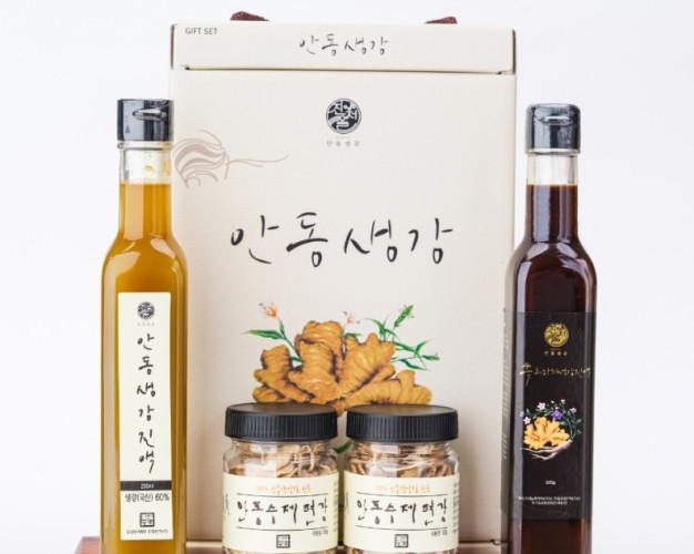 안동반가 안동흑생진액 4종세트(생강청 250ml 1병+흑도라지진액 320g 1병+편강 50g+2병) 구증구포 국산흑도라지 가열농축 안동생강청 수제 편강 프랑스 루이비통 백화점 입점